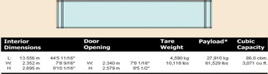 45' High-Cube Dry Container